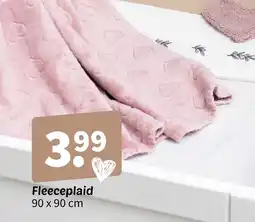 Wibra Fleeceplaid aanbieding