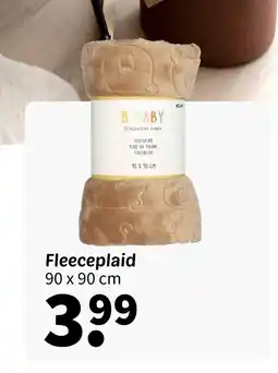 Wibra Fleeceplaid aanbieding