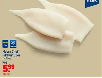 Makro Metro Chef inktvistubes 700g aanbieding