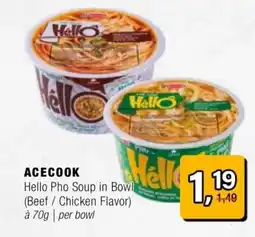 Amazing Oriëntal ACECOOK Hello Pho Soup in Bowl aanbieding