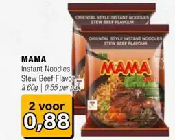 Amazing Oriëntal MAMA Instant Noodles Stew Beef Flavor aanbieding