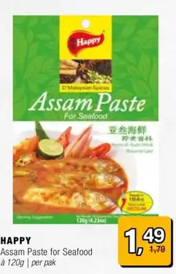 Amazing Oriëntal Happy Assam Paste for Seafood aanbieding