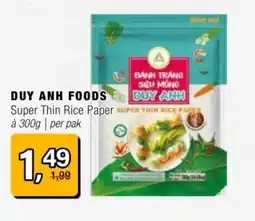 Amazing Oriëntal DUY ANH F00DS Super Thin Rice Paper aanbieding