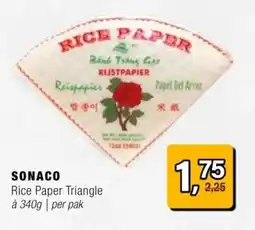 Amazing Oriëntal SONACO Rice Paper Triangle aanbieding