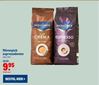 Makro Movenpick espressobonen aanbieding