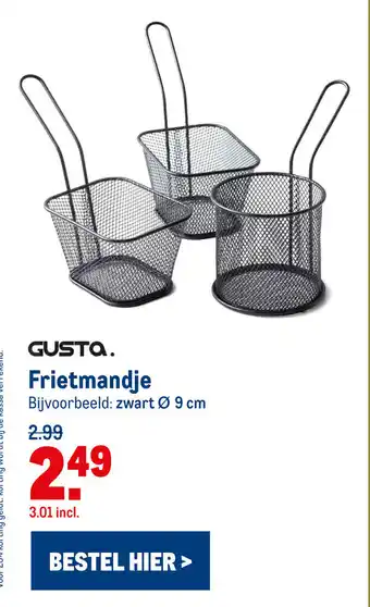 Makro Frietmandje aanbieding