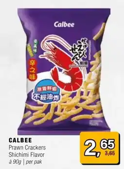 Amazing Oriëntal Calbee Prawn Crackers Shichimi Flavor aanbieding