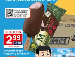 Butlon Magnum vegan raspberry swirl aanbieding