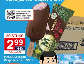 Butlon Magnum vegan raspberry swirl aanbieding