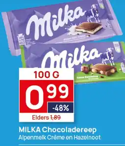 Butlon MILKA Chocoladereep aanbieding