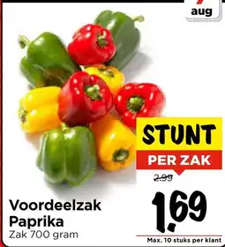 Vomar Voordeelmarkt Voordeelzak Paprika aanbieding