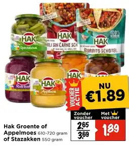 Vomar Voordeelmarkt Hak Groente of Appelmoes of Stazakken aanbieding