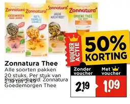 Vomar Voordeelmarkt Zonnatura Thee aanbieding