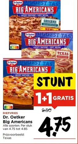 Vomar Voordeelmarkt Dr. Oetker Big Americans aanbieding