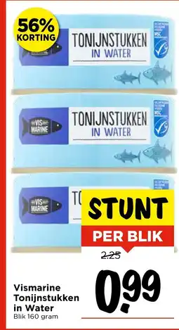 Vomar Voordeelmarkt Vismarine Tonijnstukken in Water aanbieding