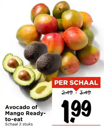 Vomar Voordeelmarkt Avocado of Mango Ready to eat aanbieding