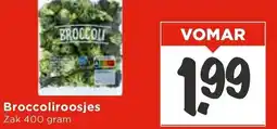 Vomar Voordeelmarkt Broccoliroosjes aanbieding
