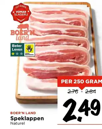 Vomar Voordeelmarkt Boer'n land Speklappen aanbieding