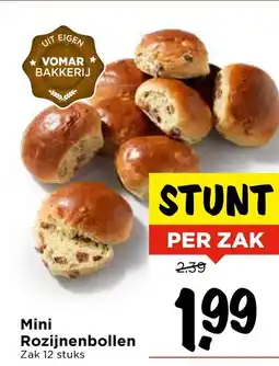 Vomar Voordeelmarkt Mini Rozijnenbollen aanbieding
