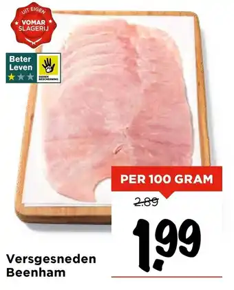 Vomar Voordeelmarkt Versgesneden Beenham aanbieding