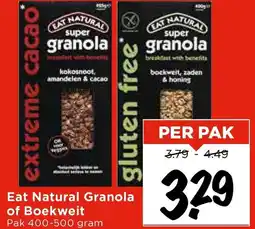 Vomar Voordeelmarkt Eat Natural Granola of Boekweit aanbieding