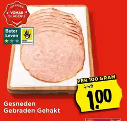 Vomar Voordeelmarkt Gesneden Gebraden Gehakt aanbieding