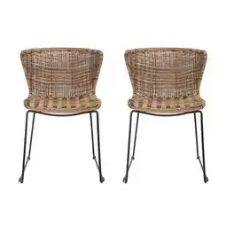 Praxis Woood Wings Tuinstoelen - Kunststof/metaal - Naturel - Set Van 2 aanbieding