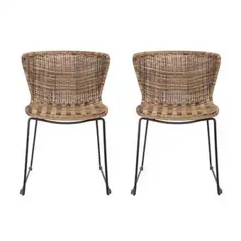 Praxis Woood Wings Tuinstoelen - Kunststof/metaal - Naturel - Set Van 2 aanbieding