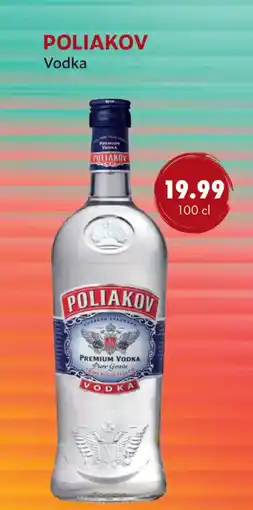 uw topSlijter POLIAKOV Vodka aanbieding