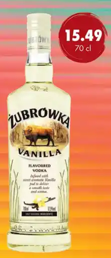 uw topSlijter ZUBROWKA Vanilla Vodka aanbieding
