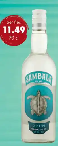 uw topSlijter SAMBALA RHUM Traditional White Rum aanbieding
