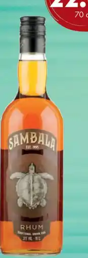 uw topSlijter SAMBALA RHUM Traditional Brown Rum aanbieding