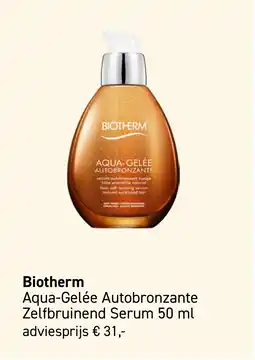 Mooi parfumerie Biotherm Aqua-Gelée Autobronzante Zelfbruinend Serum aanbieding