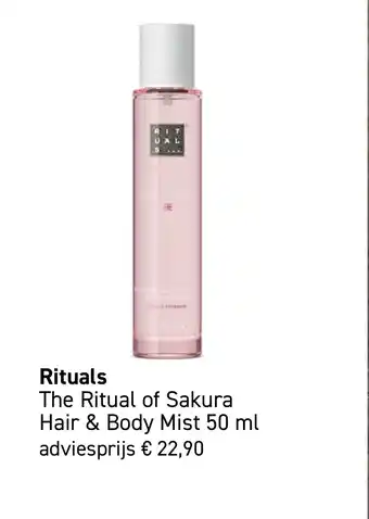 Mooi parfumerie Rituals The Ritual of Sakura Hair & Body Mist aanbieding