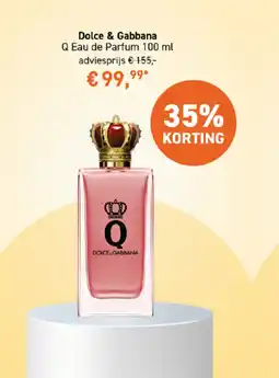 Mooi parfumerie Dolce & Gabbana Q Eau de Parfum aanbieding