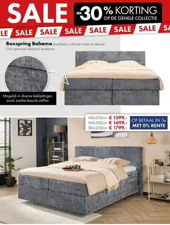 Woonsquare Boxspring Bahama aanbieding