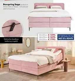 Woonsquare Boxspring Saga aanbieding