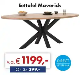 Woonsquare Eettafel Maverick aanbieding