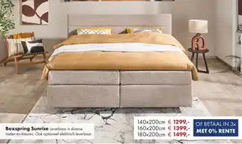 Woonsquare Boxspring Sunrise aanbieding