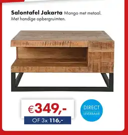 Woonsquare Salontafel Jakarta aanbieding