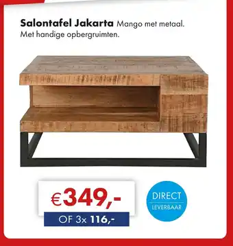 Woonsquare Salontafel Jakarta aanbieding