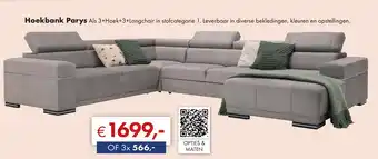 Woonsquare Hoekbank Parys Als aanbieding