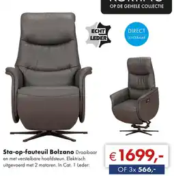 Woonsquare Sta op fauteuil Bolzano aanbieding