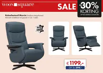 Woonsquare Relaxfauteuil Murcia aanbieding