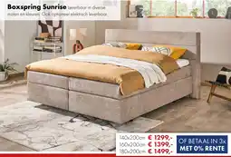 Woonsquare Boxspring Sunrise aanbieding