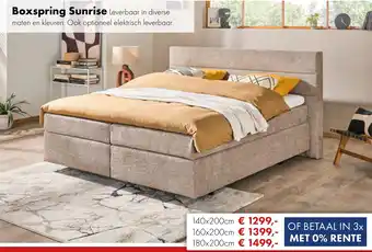 Woonsquare Boxspring Sunrise aanbieding
