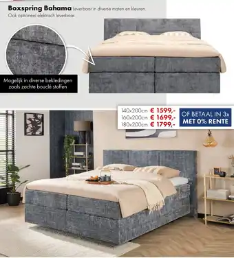 Woonsquare Boxspring Bahama aanbieding