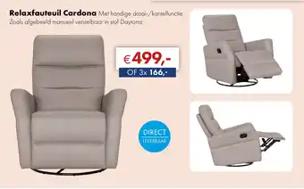 Woonsquare Relaxfauteuil Cardona aanbieding