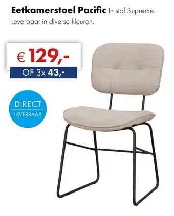 Woonsquare Eetkamerstoel Pacific aanbieding