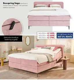 Woonsquare Boxspring Saga aanbieding